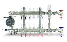 Sestava ICMA K062+K063 + rozdělovač 12 okruhů