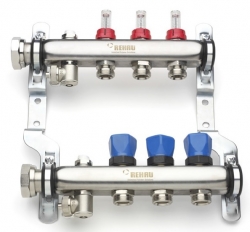 Rozdělovač pro podlahové topení REHAU HKV-D - 8 okruhů Rozdělovač pro podlahové topení REHAU HKV-D - 8 okruhů
