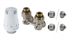 Připojovací SET pro radiátory VK - rohový - CU15