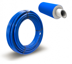 Trubka PEX/AL/PEX 32 x 3 v izolaci - modrá