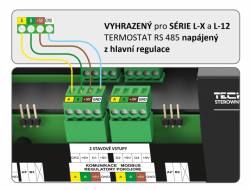 Drátový pokojový termostat EU-F-12b