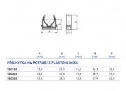 Úchytka pre rúrky 16 mm