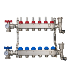 Rozdělovač pro podlahové topení CUBE - 5 okruhů