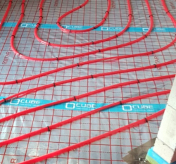 Pokládka podlahového vytápění