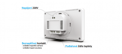 EU-293z v3 Drátový dvoupolohový pokojový termostat (ON / OFF)