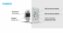 Bezdrátový pokojový termostat EU-R-8pb PLUS