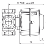 Regulátor kúrenia ESBE CRB211 a CRB222 230 V