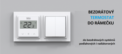 Bezdrátový dvoustavový pokojový termostat EU-F-8z