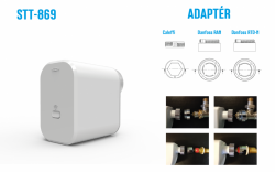 Bezdrátová bateriová hlavice pro řízení radiátorových ventilů STT-869