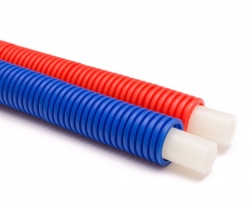 Ochranná plastová trubka pro potrubí 16 -17 mm - červená 