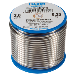 Pájecí drát FELDER Cu-Rotin 3 Sn97Cu3 2mm 250g