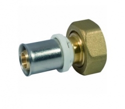 SPOJKA ROZEBÍRATELNÁ S PLOCHÝM TĚSNĚNÍM LISOVACÍ 16 x 2-1/2" pro PEX-AL-PEX - 26x3 - 1&quot; F