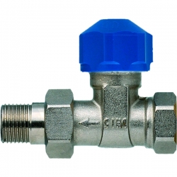 Termostatický ventil 1/2" přímý M 30 x 1,5 s přednastavením . přímý 3/8&quot;