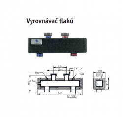 Hydraulický přepínač - vyrovnávač tlaků Hydraulický přepínač - vyrovnávač tlaků