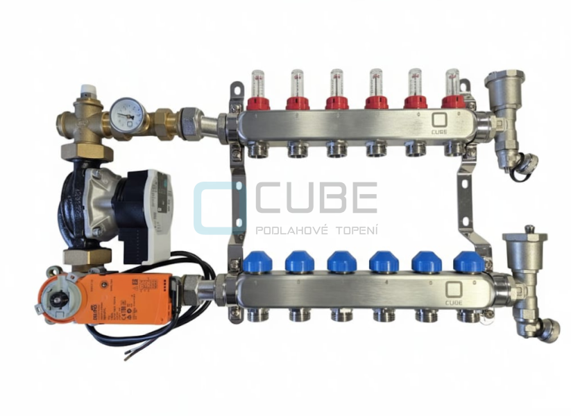 Sestava CUBE s oběhovým čerpadlem - 6 okruhů