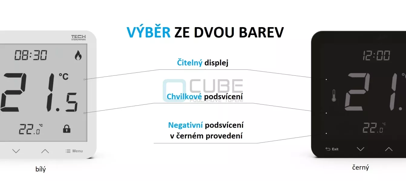 Bezdrátový dvoupolohový pokojový termostat T-3.2